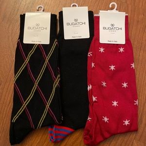 SOLD NWT 3-Pack of Bugatchi Men’s Dress Socks